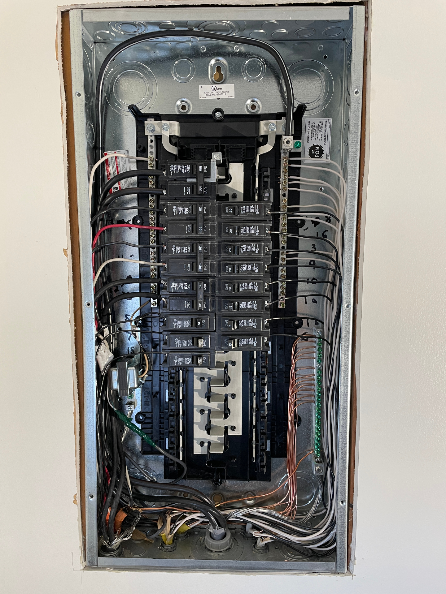 200A Service Upgrade — Interior Panel