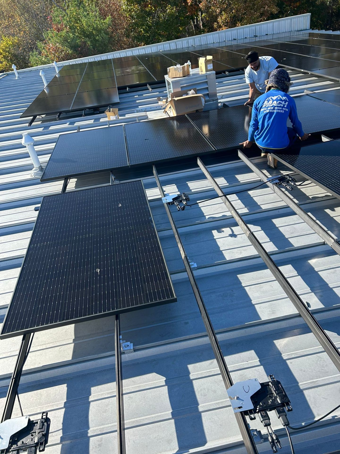 Solar panel installation